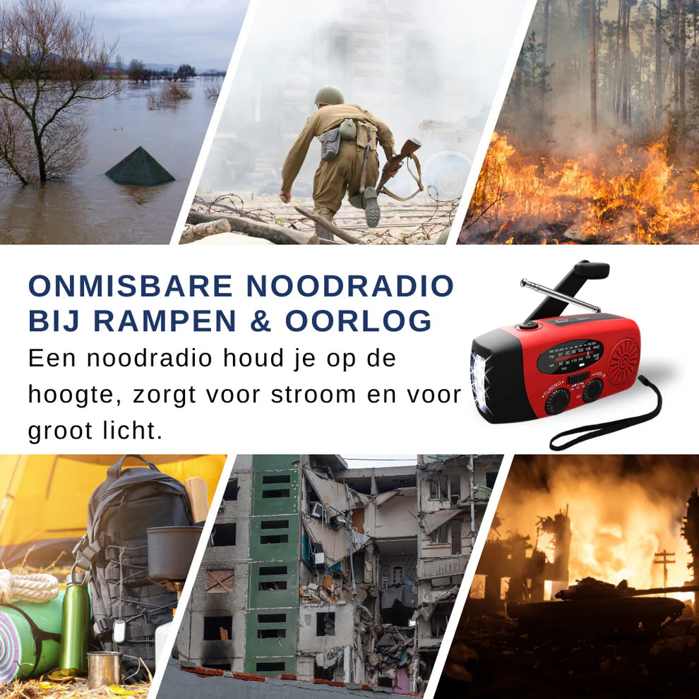 Crisisradio met Zonnepaneel